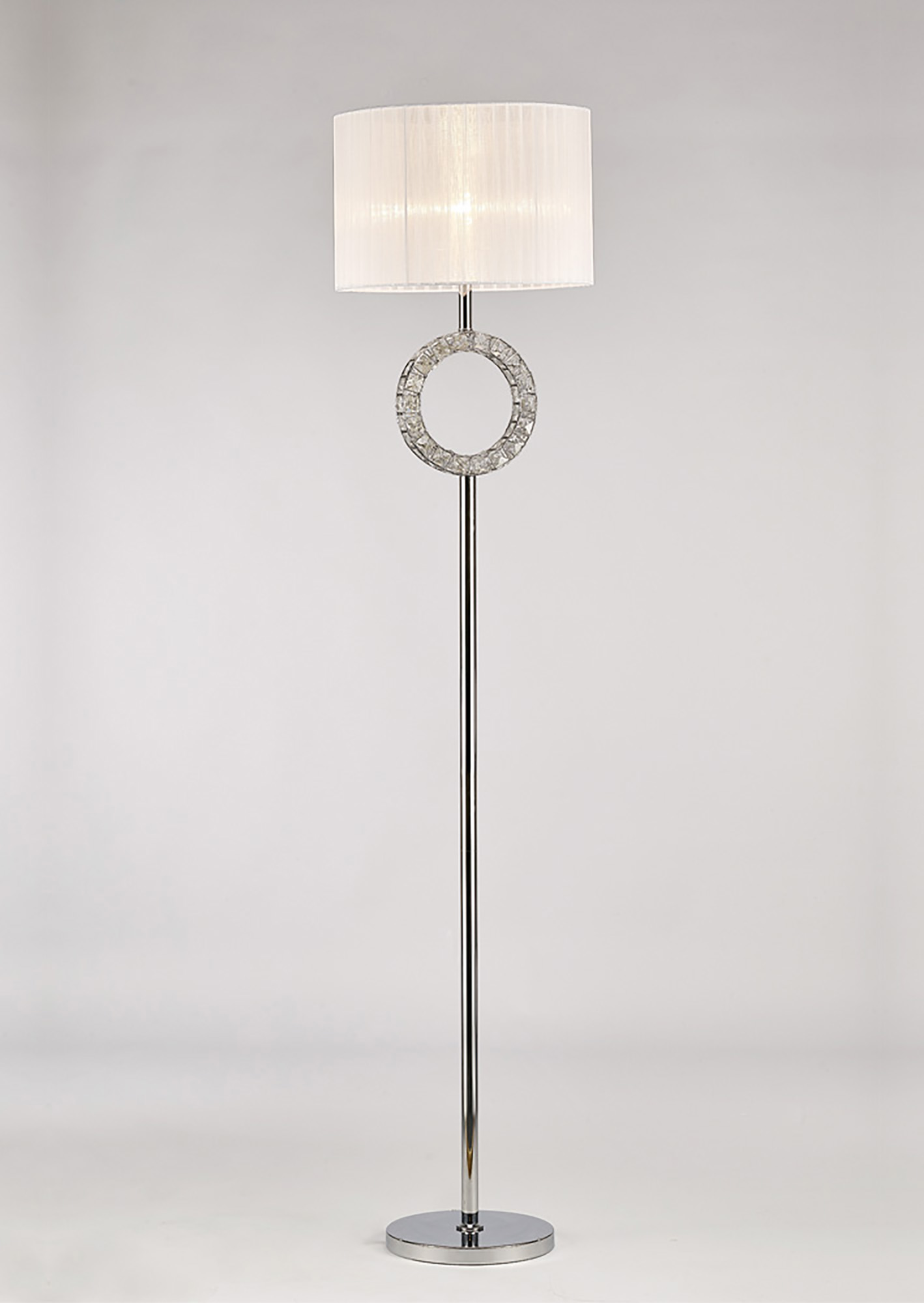 IL31535  Florence Crystal 167cm Floor Lamp 1 Light (18.29kg)